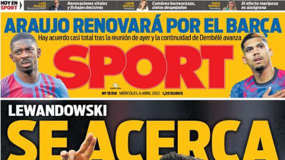 Sport: «Lewandowski se acerca»